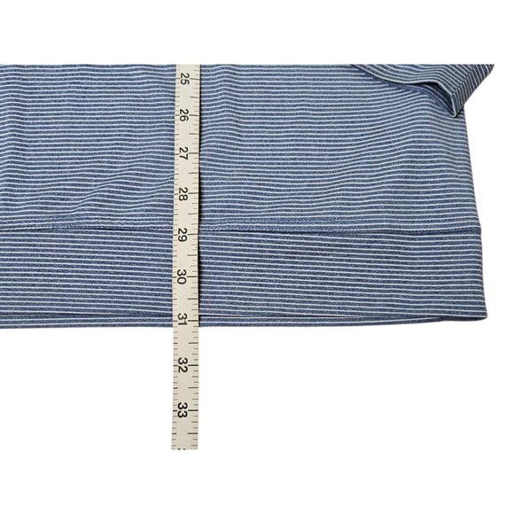 Johnnie-O 1/4 Zip Pullover Performance Shirt Long Sleeve Men’s XL Blue Striped - Picture 10 of 10